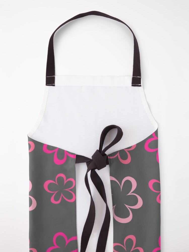 Alternate view of Funky Pink Retro Flowers Sticker Pack Apron