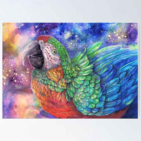 Item preview, Colourful Rainbow Macaw designed and sold by Dawn Paws.