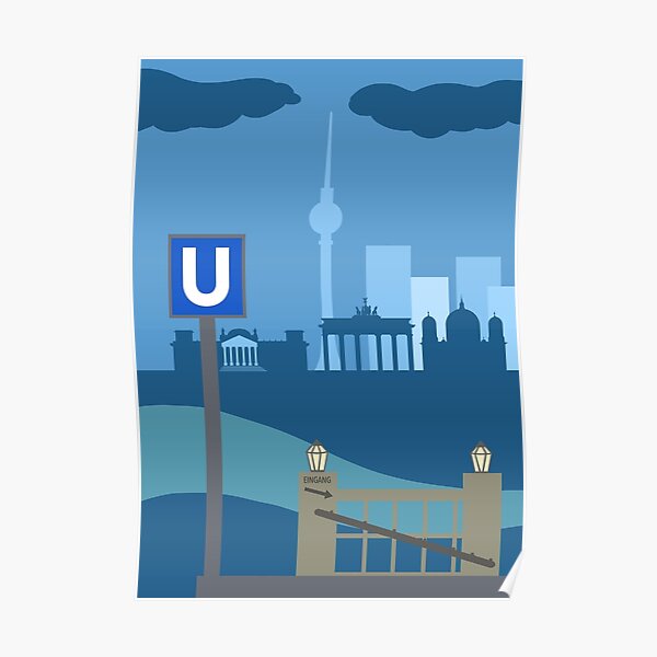 Berlin U-Bahn Poster