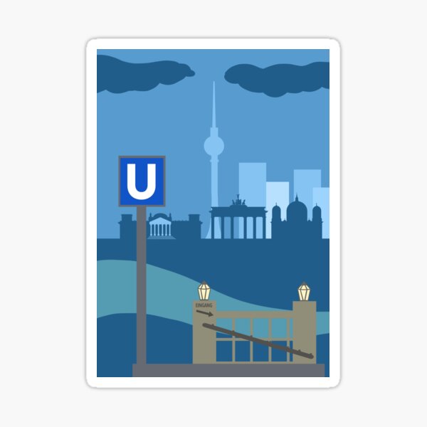 Artikel-Vorschau von Berliner U-Bahn, designt und verkauft von Christopher Loader.