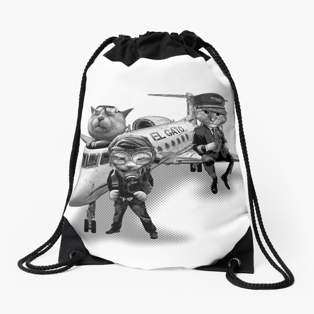 EL GATO Drawstring Bag