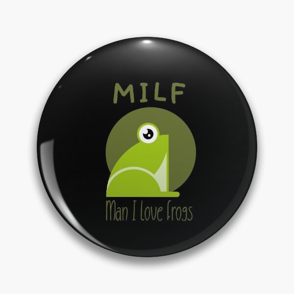 Artikelvorschau, Man I Love Frogs - MILF Sticker entworfen und verkauft von emm-j.