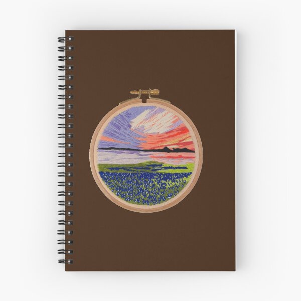 Item preview, Texas Bluebonnets Landscape designed and sold by Ronembroidery.