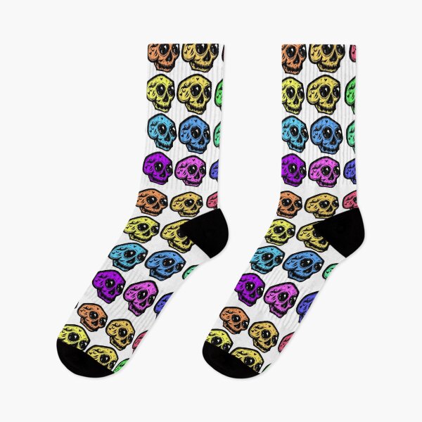 Item preview, Skull Pattern in Bright Tone Rainbow designed and sold by Nico Del G.