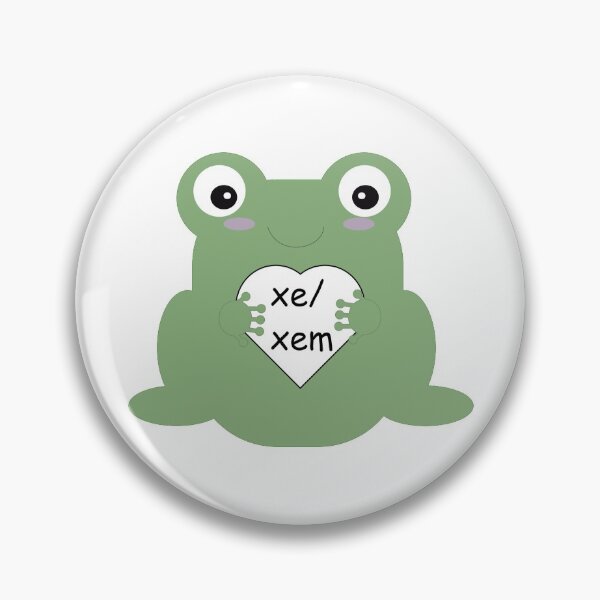 Item preview, Pronoun Frog - xe/xem designed and sold by Enby-Wishes.