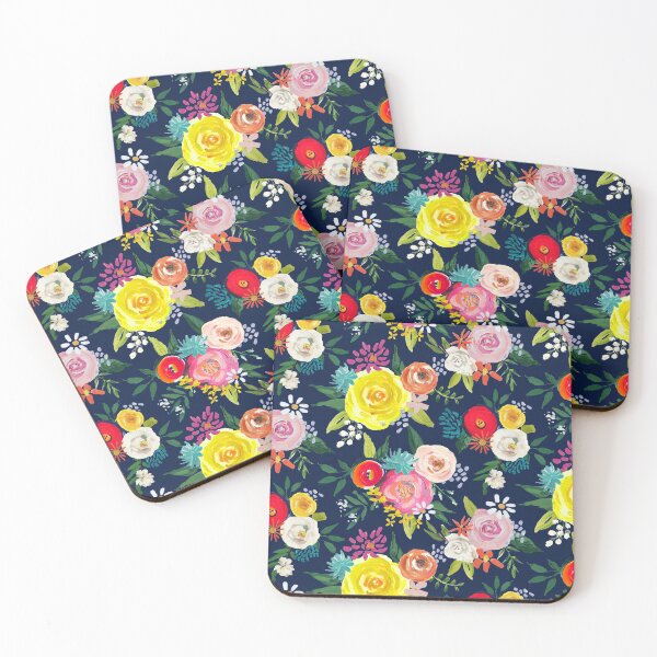 Item preview, Colorful bright summer floral  designed and sold by The Artwerks.