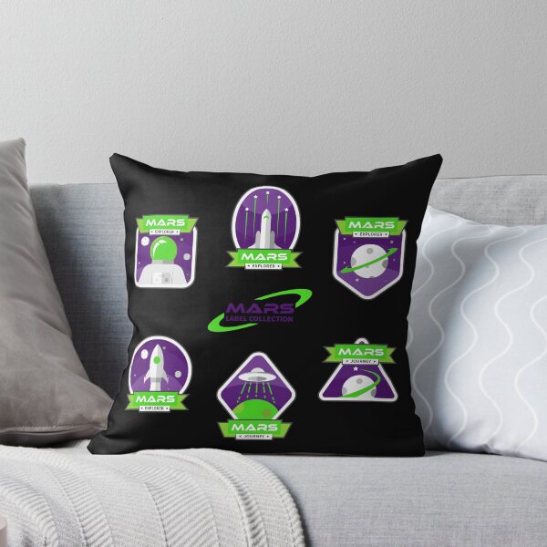 Item preview, Mars Mission Space Sticker Pack - Green and Purple designed and sold by NoMatterLab.