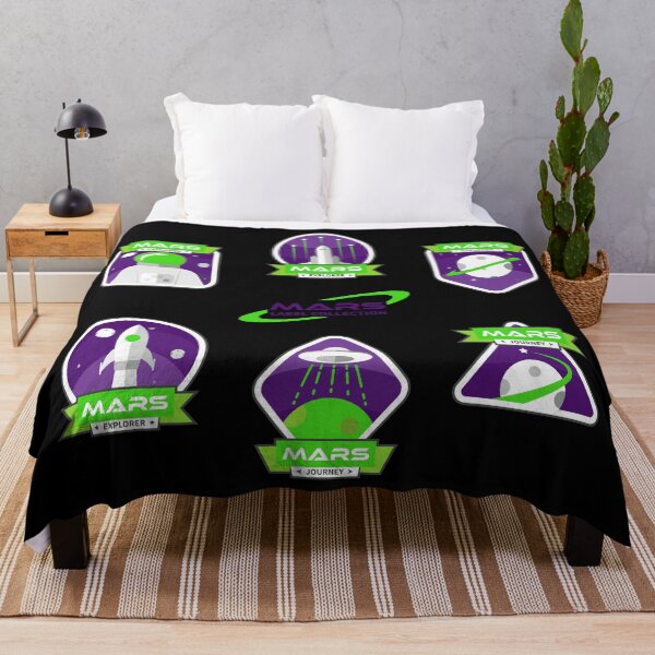 Item preview, Mars Mission Space Sticker Pack - Green and Purple designed and sold by NoMatterLab.