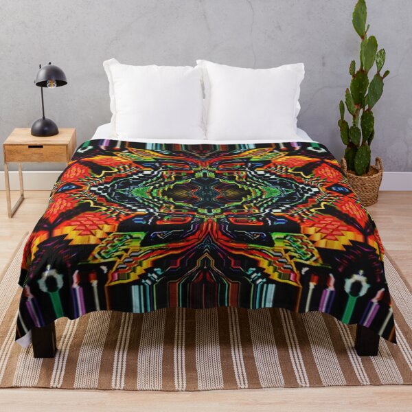 Item preview, aztec tribal digital psychedelic abstraction designed and sold by andromedoz.