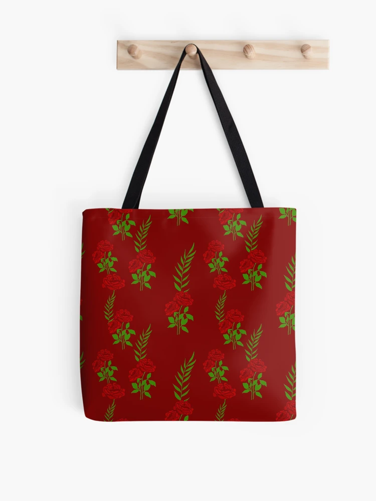 Thumbnail 1 of 2, Tote Bag, Red Roses designed and sold by BIA COLLECTION.