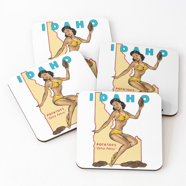 Item preview, Funny Vintage Idaho Potato Pinup Girl designed and sold by NationalVintage.