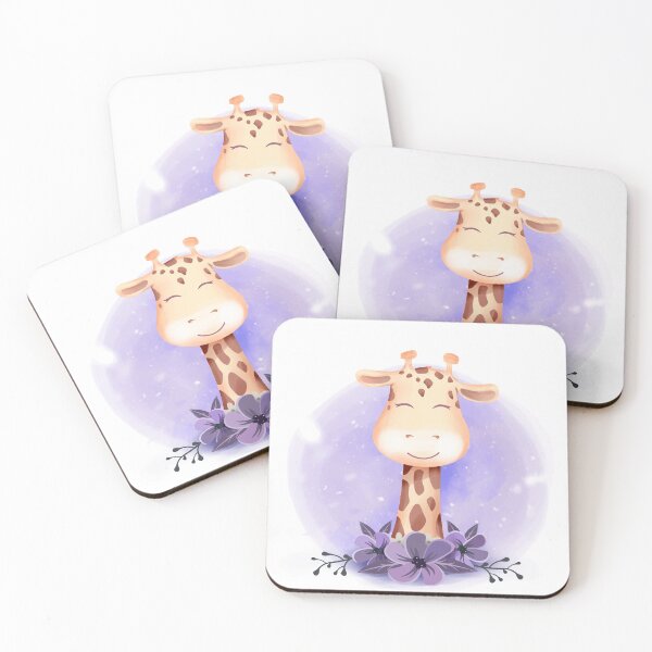 Item preview, cute smiling giraffe designed and sold by PierugoEckstein.