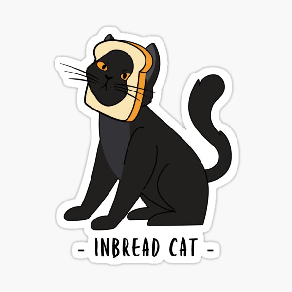 "Cat Bread Breading Cats Cat Breading" Sticker for Sale by 13unteMischung Redbubble