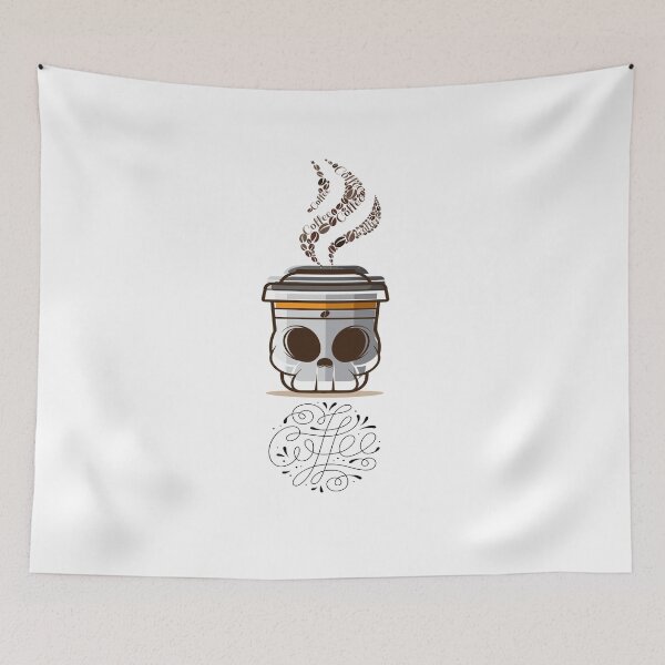 Item preview, coffee skull - coffee lover - gift  designed and sold by medchb.