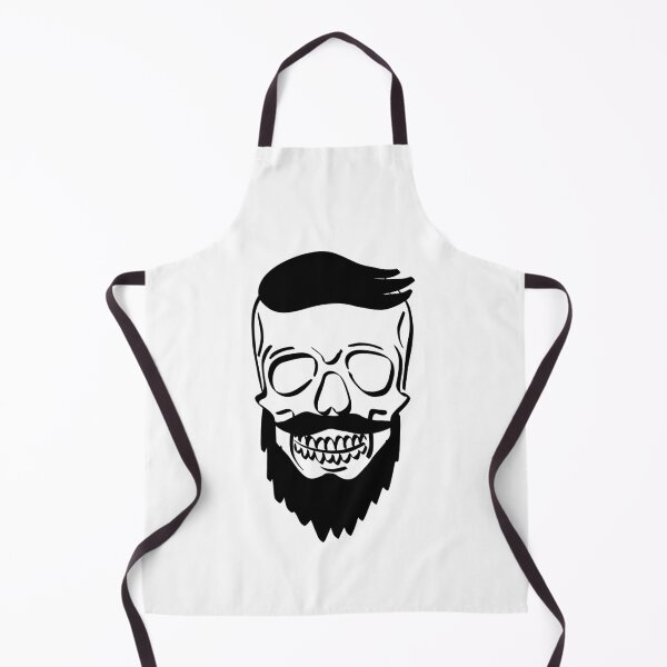 Item preview, SKULL HIPSTER BEARD LINE ART | Skeleton skull tattooed Gothic designed and sold by yourtravelguide.