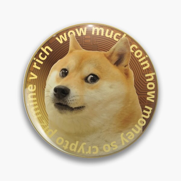 Aperçu de l'œuvre Dogecoin - Cryptocurreny, Cadeau Bitcoin, Art Bitcoin, Blockchain - Cryptochips Doge Coin créée et vendue par ThirTee.