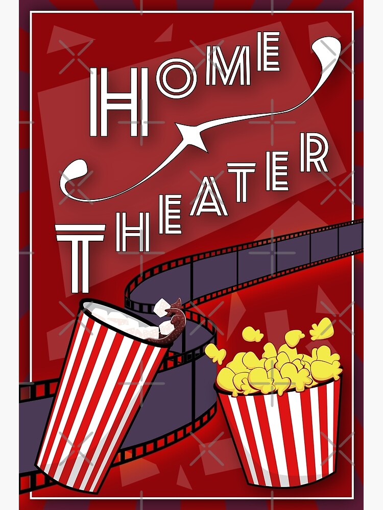 "Home Theater Poster" Poster by SuttonStudios Redbubble