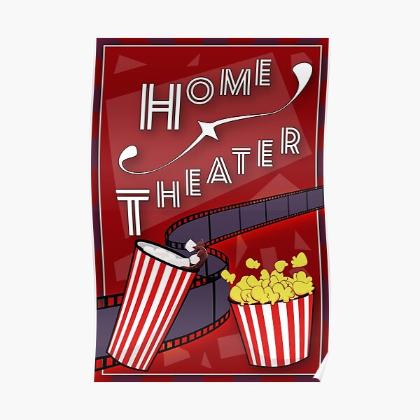 "Home Theater Poster" Poster by SuttonStudios Redbubble