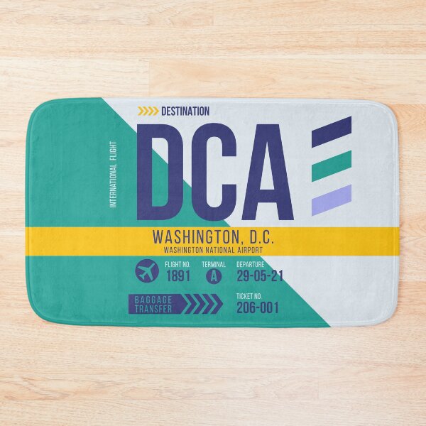 Item preview, Washington, D.C. National (DCA) Airport Code Baggage Tag designed and sold by SLAG-Creative.