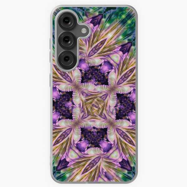 Feather Bloom flower ocean water waves pattern 2 Samsung Galaxy Soft Case