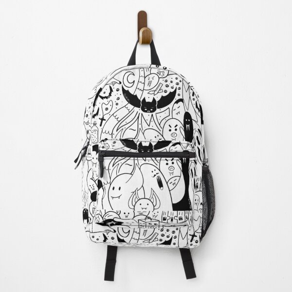 Item preview, Awesome Weird Vampire Doodles and Cute Bats with Sharp Teeth - White designed and sold by lipemo.