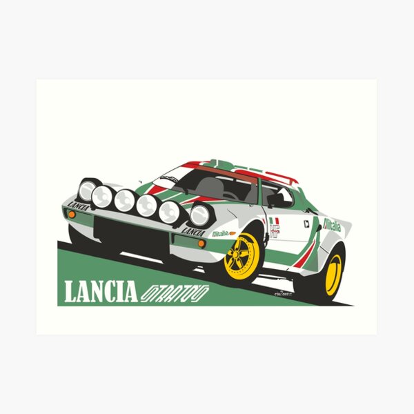 Lancia Stratos HF Alitalia livery Art Print