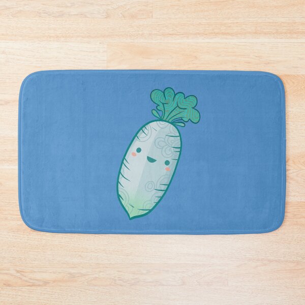 Item preview, Cute Smiling Daikon Radish designed and sold by GalaxyChicken.