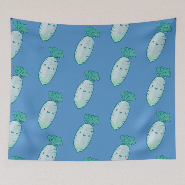 Item preview, Cute Smiling Daikon Radish designed and sold by GalaxyChicken.