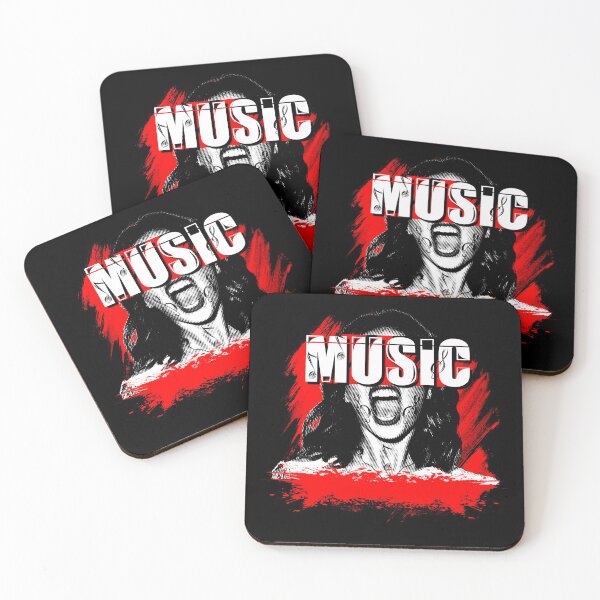 Item preview, Woman dancing modern techno music screaming designed and sold by shurikaner.