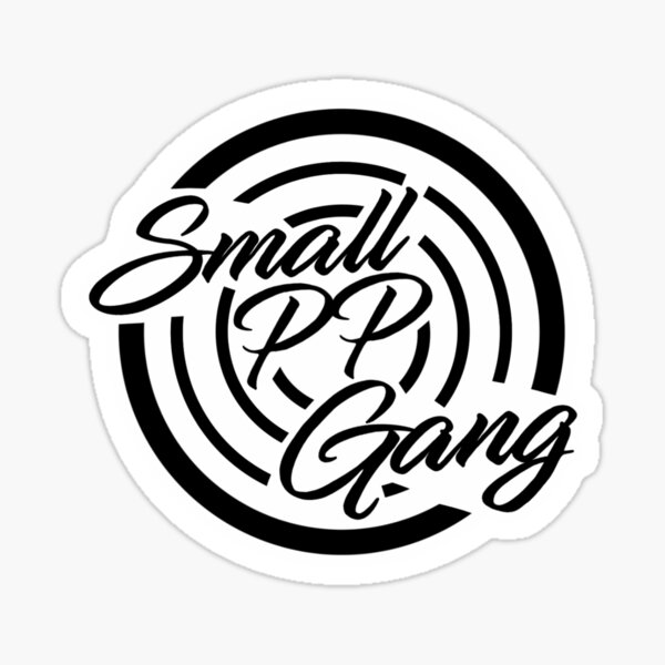 Item preview, Small PP Gang Logo (Black) designed and sold by Small-PP-Gang.