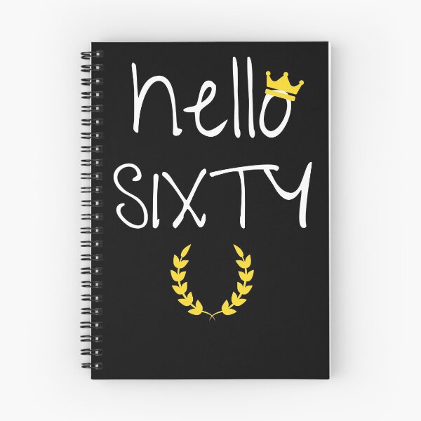 Item preview, HELLO Sixty 60th Birthday Gift Sixty Brother Sister Gift Idea  designed and sold by arteesy.