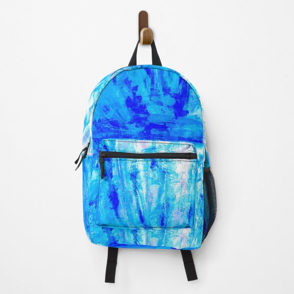 Item preview, Icy aqua and blue sun rays in daylight above the ocean abstract designed and sold by Marilena Strambu.