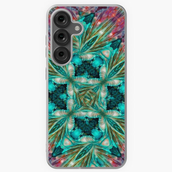 Feather Bloom flower ocean water waves pattern 3 Samsung Galaxy Soft Case