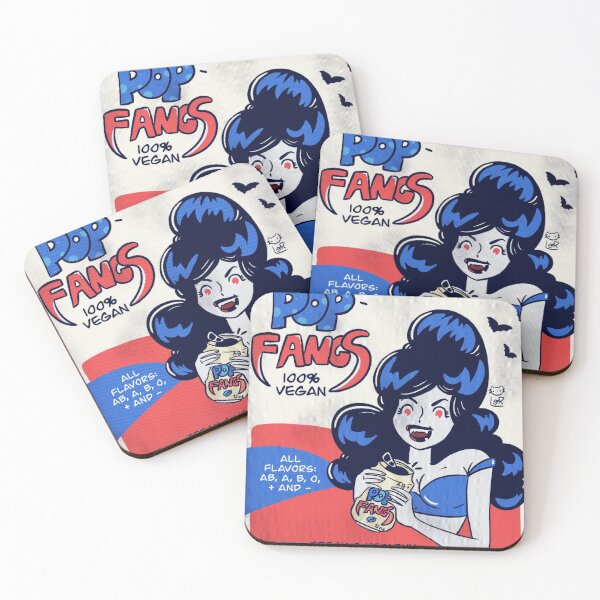 Item preview, Pop Fangs - Soya Soda Bloody Drink Vampire Girl Vintage designed and sold by LOR.