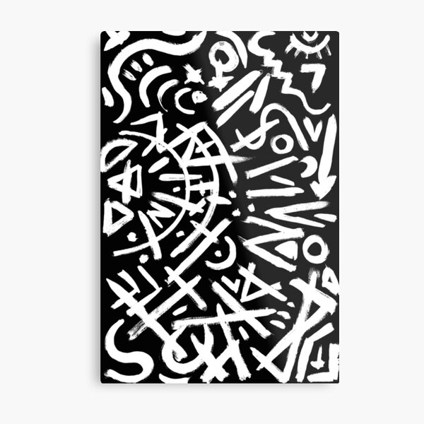 My Monocrome Tribe Metal Print