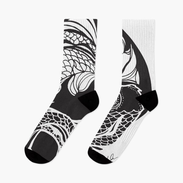 Item preview, Pisces, Line Drawing in Black and White designed and sold by KShedenhelm.
