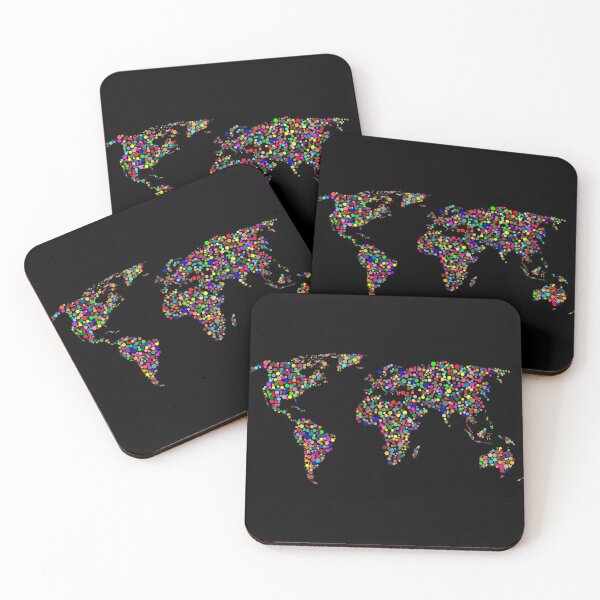 Item preview, Map of the World Colorful. designed and sold by BEyourself be.