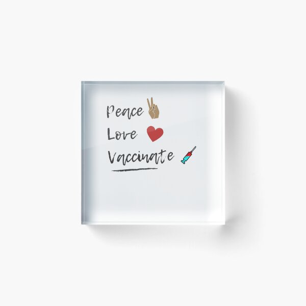 Item preview, Peace, Love, Vaccinate designed and sold by yovannatorres.