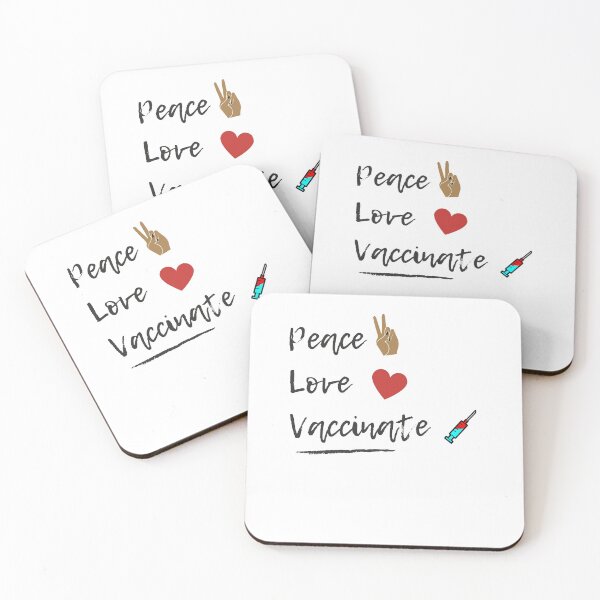 Item preview, Peace, Love, Vaccinate designed and sold by yovannatorres.