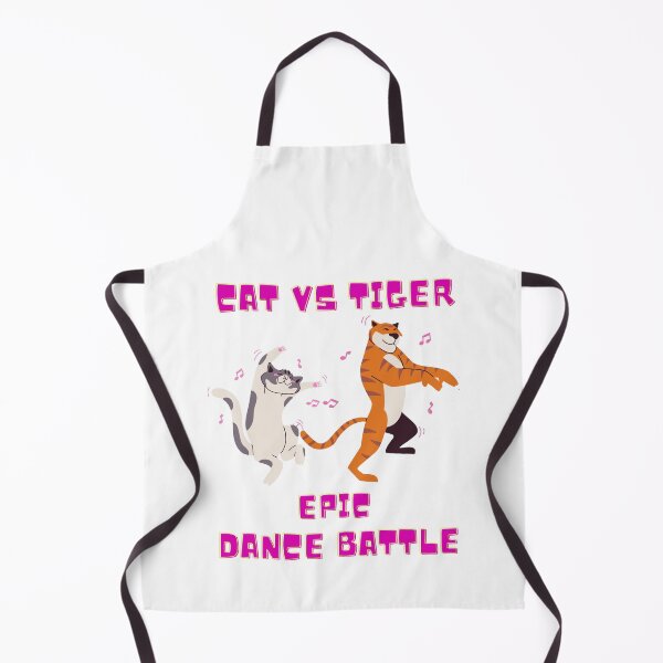 Item preview, Cat vs tiger epic dance battle designed and sold by Trantor-Tees.