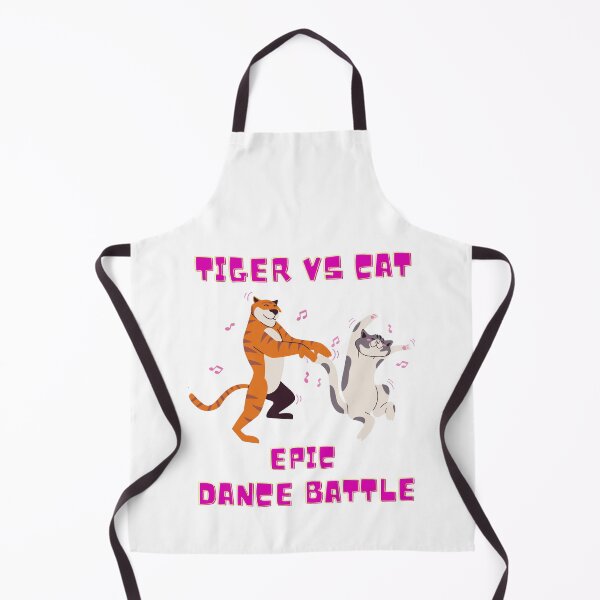 Item preview, Tiger vs cat epic dance battle designed and sold by Trantor-Tees.