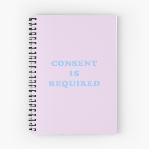 Item preview, "Consent Is Required" Light Blue Cooper Text designed and sold by courtneytrouble.