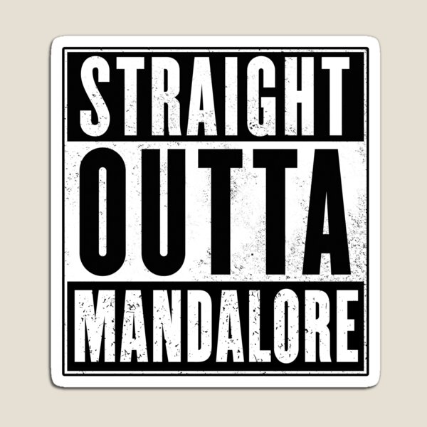 Vista previa del artículo con la obra «Directamente de Mandalore», diseñado y vendido por GHDParody.