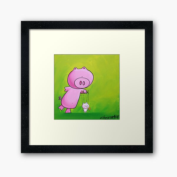 Artikel-Vorschau von Splatter Puppet Schwein, designt und verkauft von SplatterBubble.