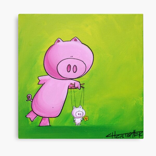 Artikel-Vorschau von Splatter Puppet Schwein, designt und verkauft von SplatterBubble.