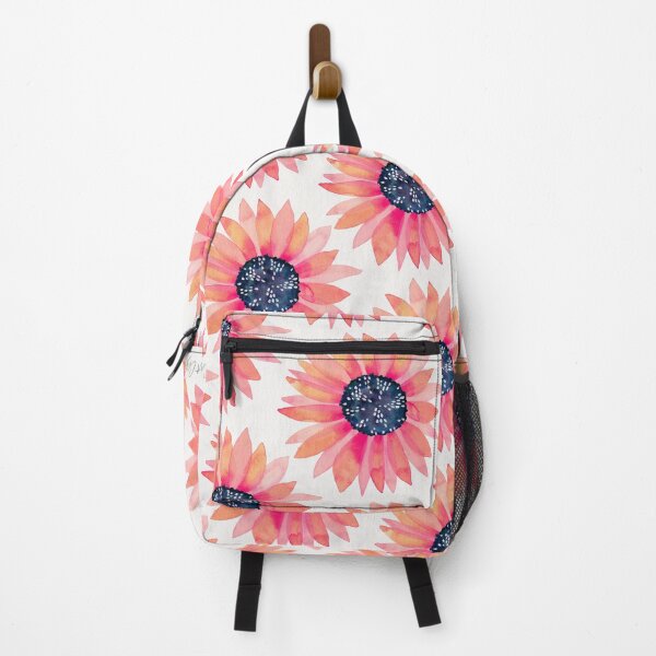 Item preview, Single Sunflower – Pink & Indigo designed and sold by Cat Coquillette.