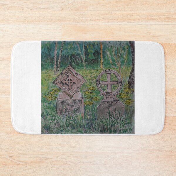 Item preview, Watercolour  Sketch- Linton Church Graveyard, Cambridgeshire designed and sold by Igor Pozdnyakov.