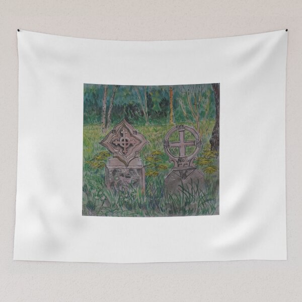 Item preview, Watercolour  Sketch- Linton Church Graveyard, Cambridgeshire designed and sold by Igor Pozdnyakov.