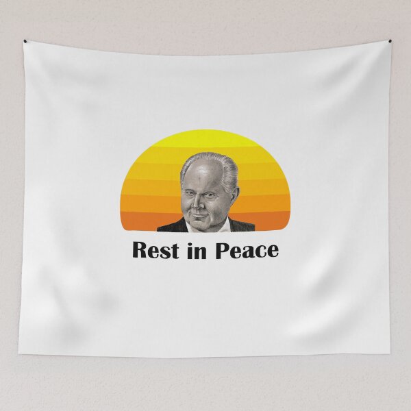 Item preview, rest in peace rush limbaugh designed and sold by GalaxyStoreDZ.