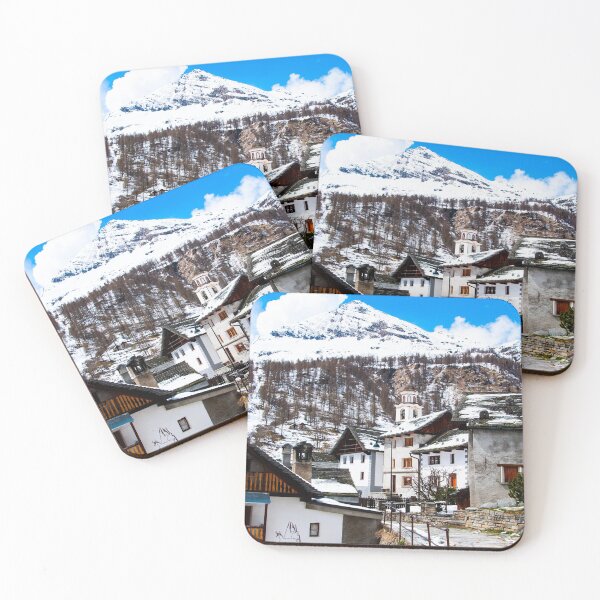 Item preview, Alpine village beneath a snowy alpine peak in Ticino, Switzerland designed and sold by Michael Brewer.